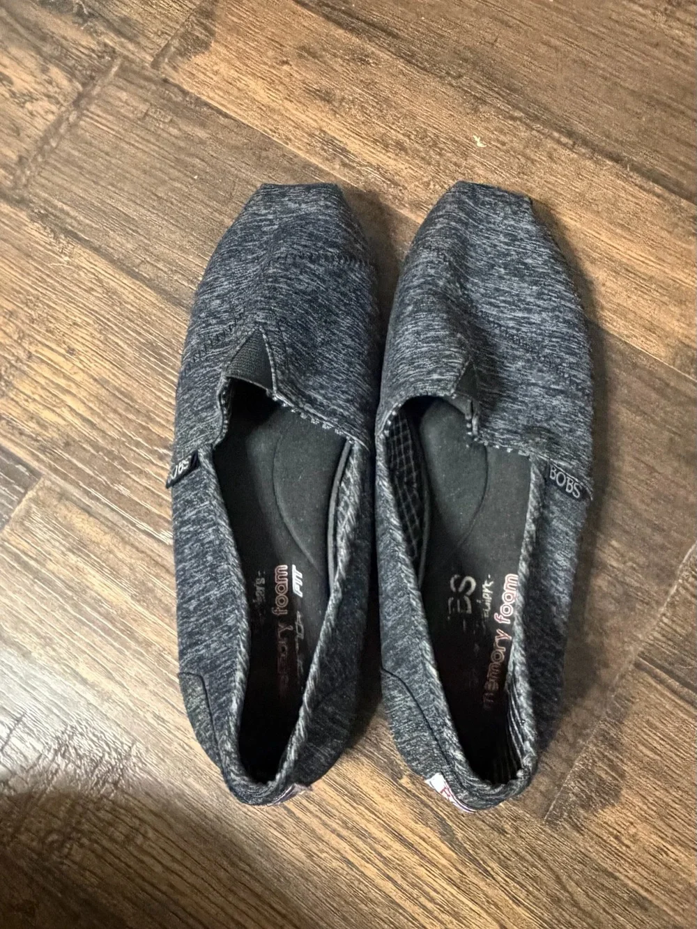 Skechers BOBS Memory Foam Slip-On Shoes Women’s 7.5 Black
